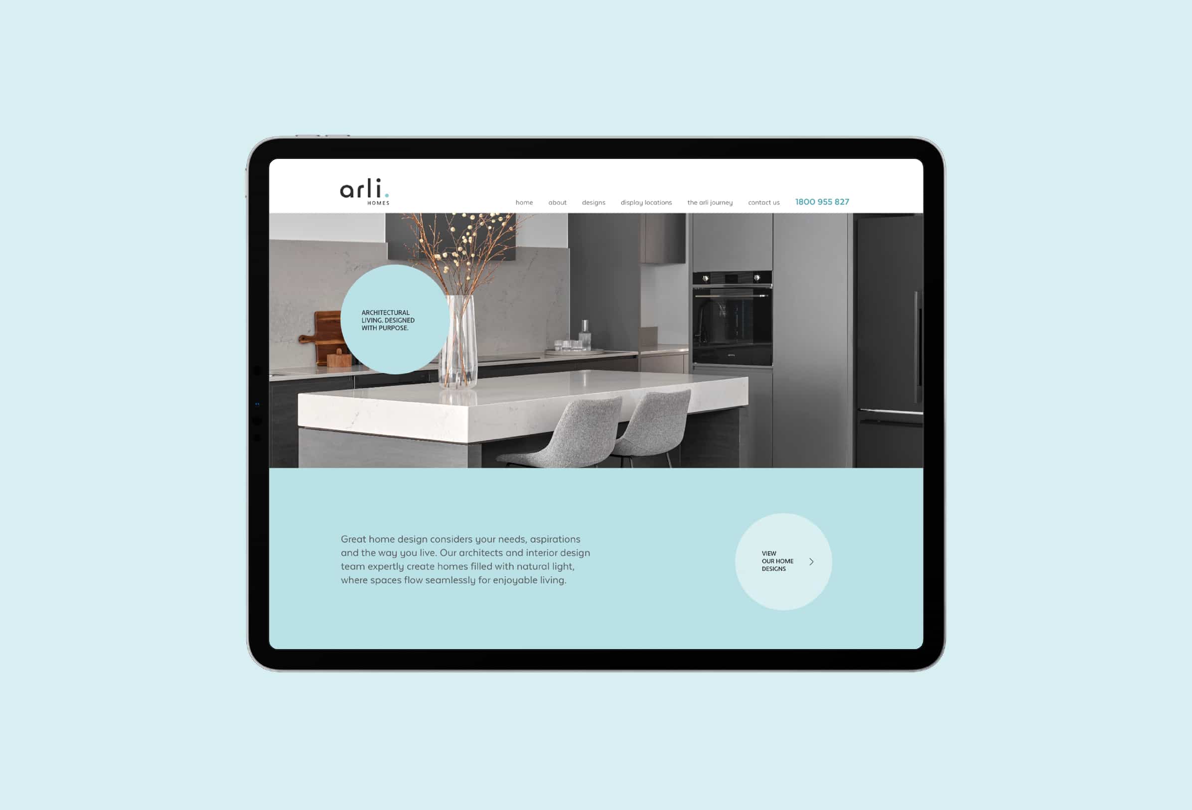 Arli Homes – Liquid Creativity’s brand design service launched this Melbourne-based home builder