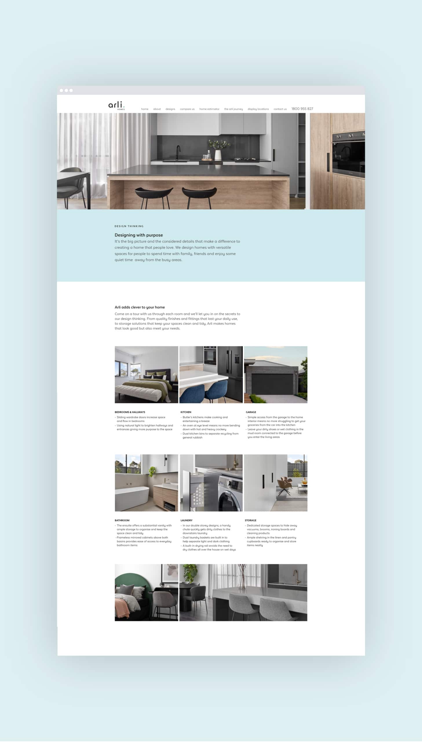 Arli Homes Website Design